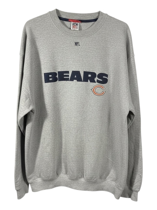 Vintage Chicago Bears NFL Sweatshirt - Grey Crewneck - Men's XL - 90's Style