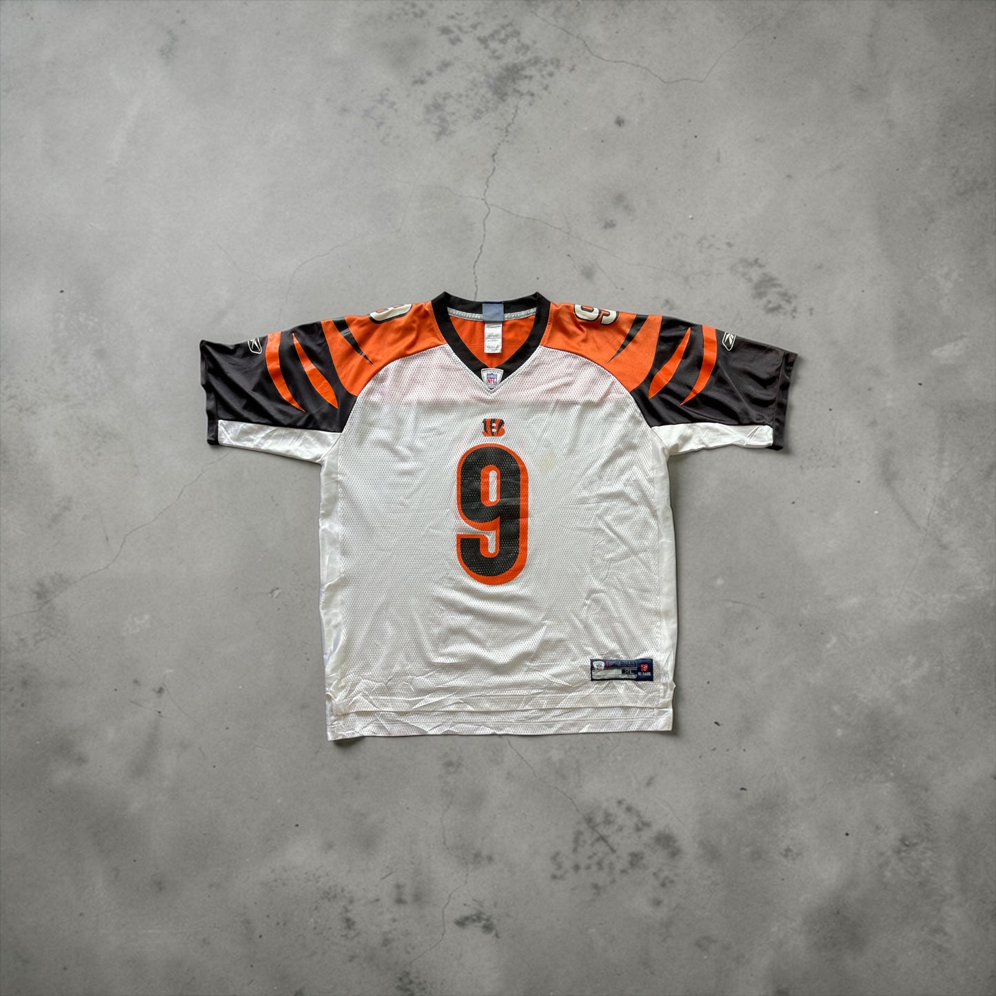 Reebok Cincinnati Bengals Carson Palmer #9 NFL Jersey White XL