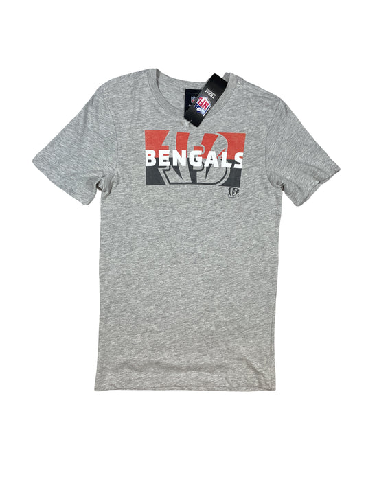 Official NFL Cincinnati Bengals T-Shirt - Grey - Men's Size Xtra Small