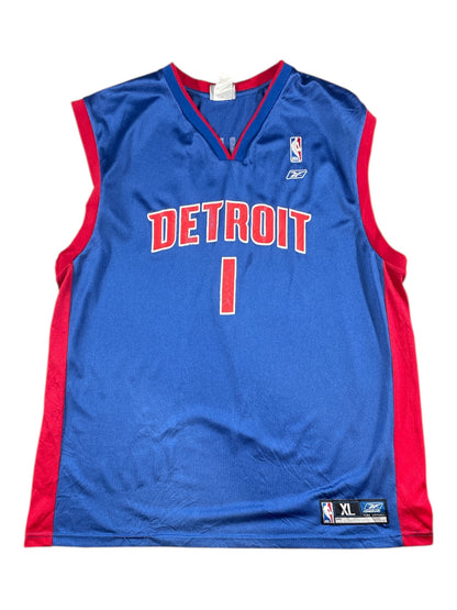 Detroit Pistons Chauncey Billups #1 NBA Jersey – Reebok Blue (XL)