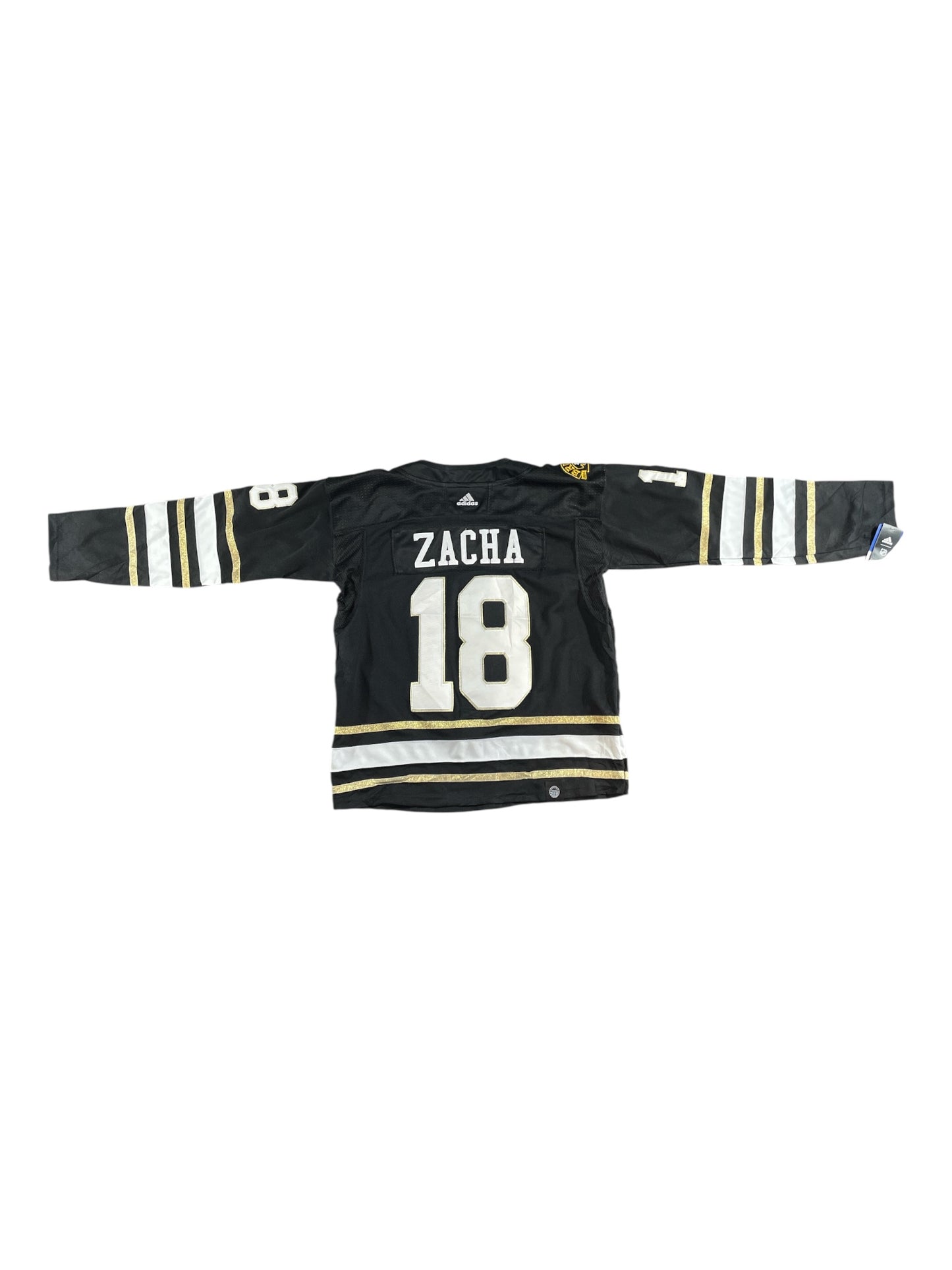 Vintage - Adidas Boston Bruins Pavel Zacha #18 NHL Jersey – Men’s XL – Black Home Ice Hockey Shirt – Official Licensed