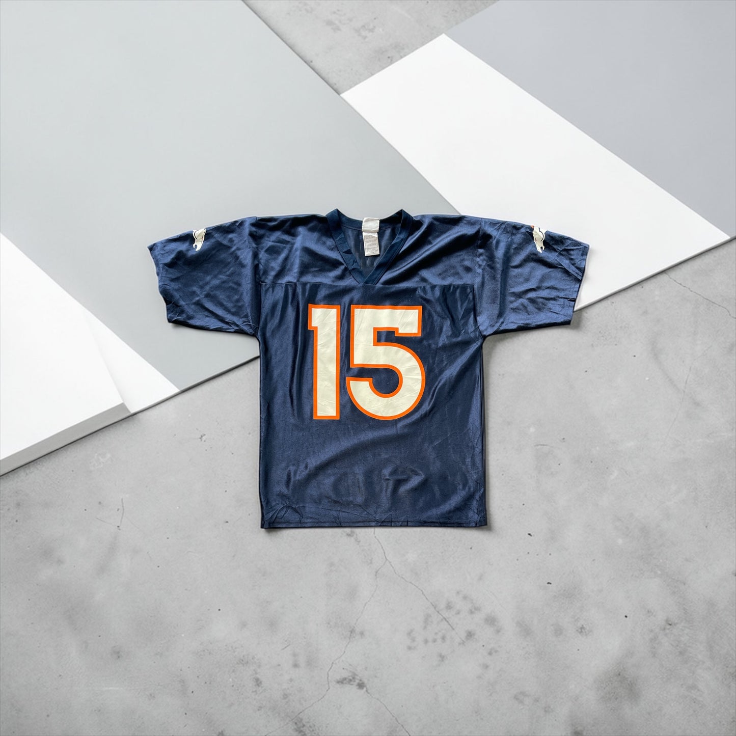 NFL Team Apparel Denver Broncos Brandon Marshall #15 Jersey Navy Medium