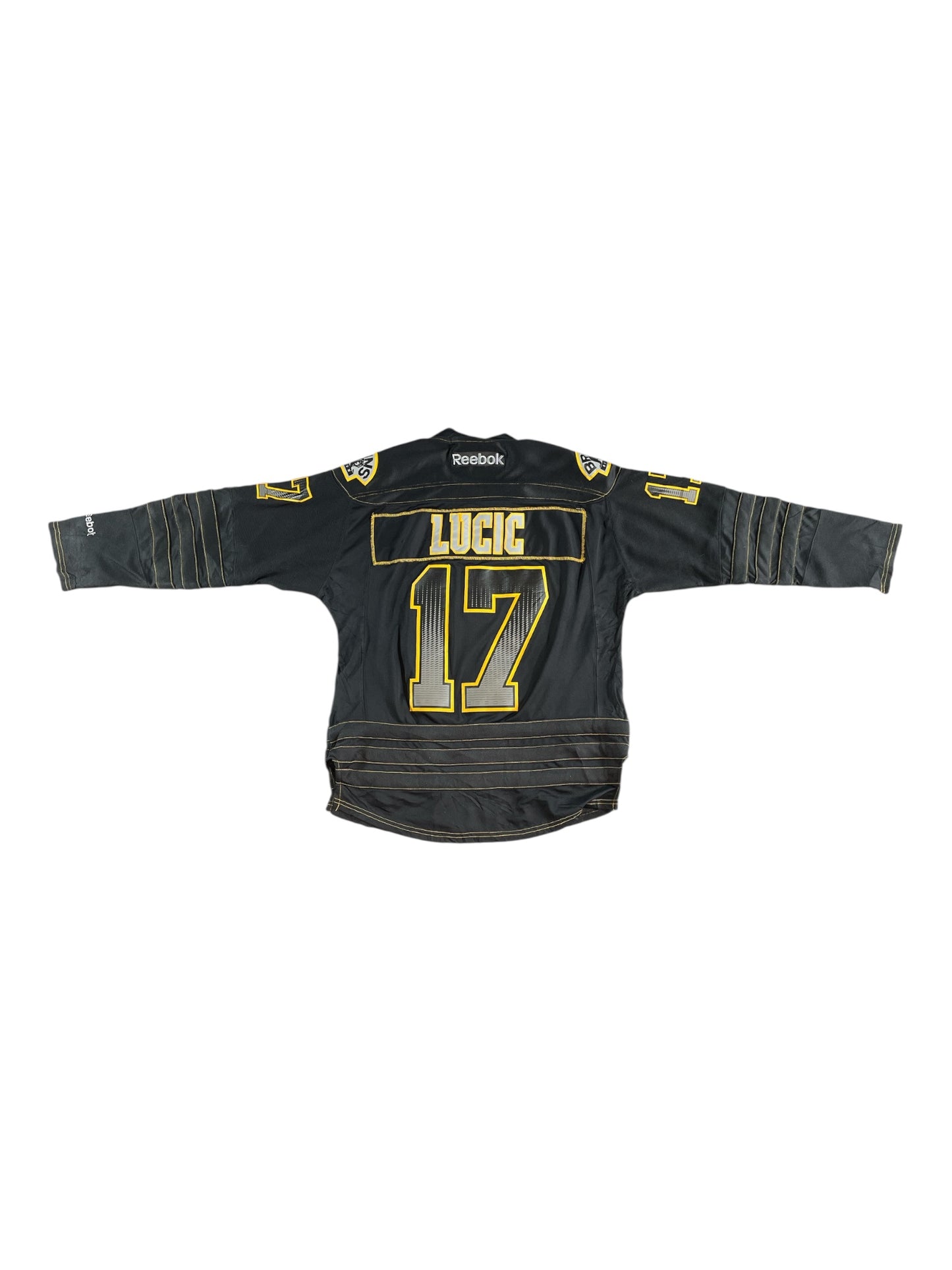 Vintage - Reebok Boston Bruins Milan Lucic #17 NHL Jersey – Men’s Small – Black Alternate Ice Hockey Shirt – Official Licensed