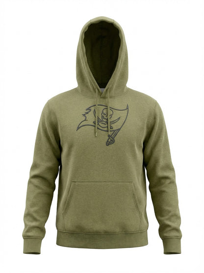 Tampa Bay Buccaneers Fanatics NFL Pullover Hoodie – Olive – Flag Logo