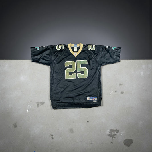 Vintage - Reggie Bush #25 New Orleans Saints Vintage Reebok NFL Jersey – Black – 2XL (+2 Length)