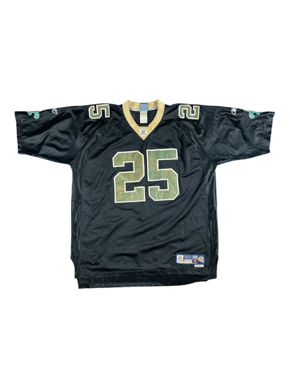 Vintage - Reggie Bush #25 New Orleans Saints Vintage Reebok NFL Jersey – Black – 2XL (+2 Length)