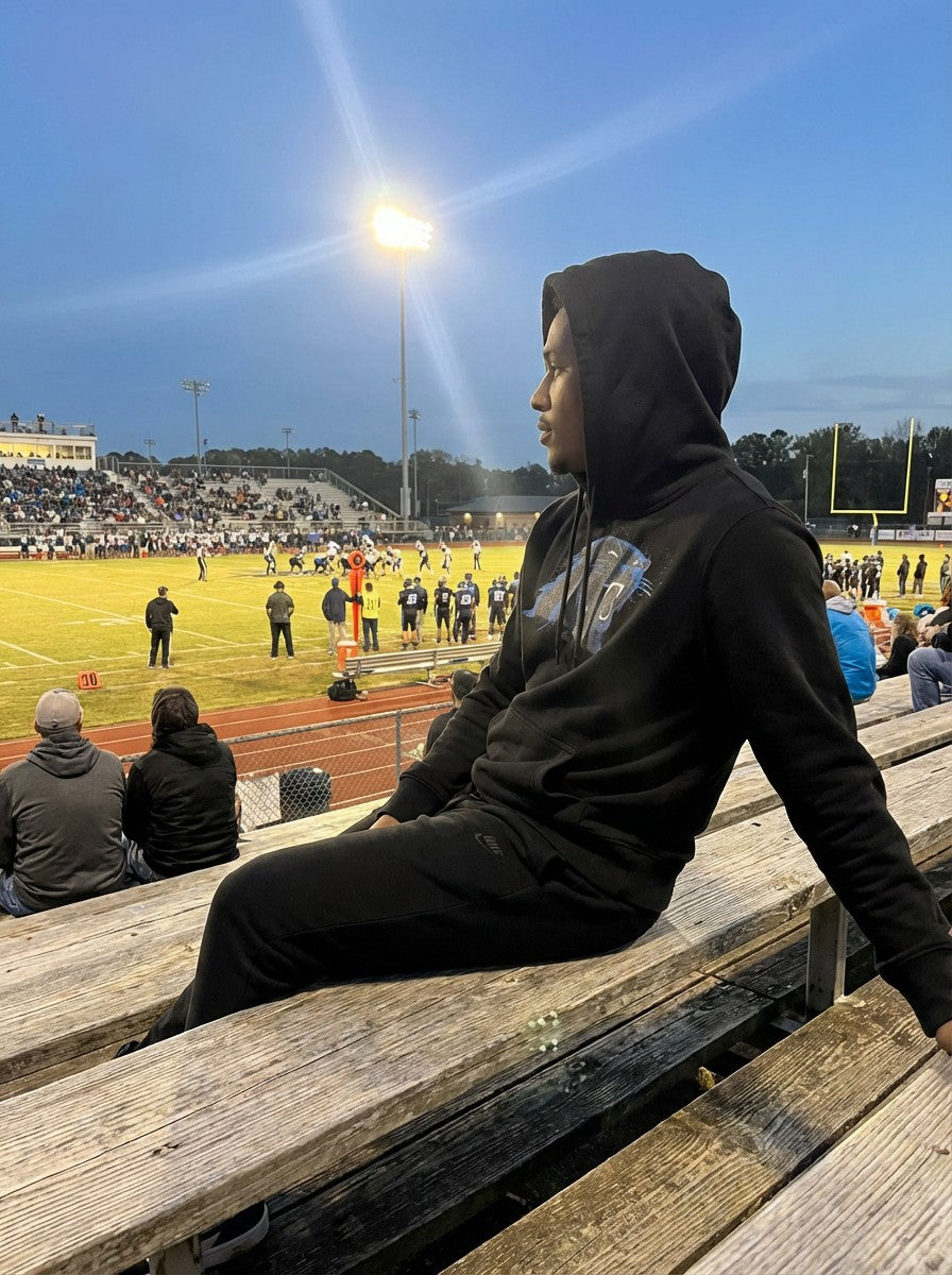 Carolina Panthers NFL Black Hoodie – Official Logo Pullover