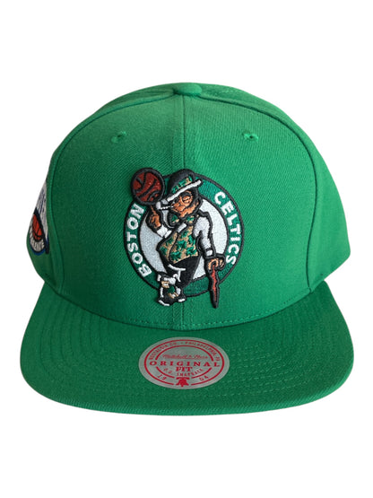 Boston Celtics Mitchell & Ness Snapback Cap – NBA Eastern Conference Patch Hat
