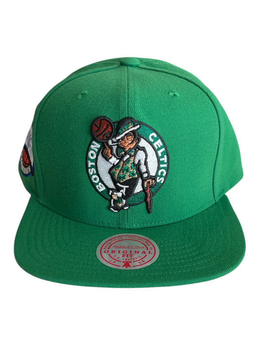 Boston Celtics Mitchell & Ness Snapback Cap – NBA Eastern Conference Patch Hat