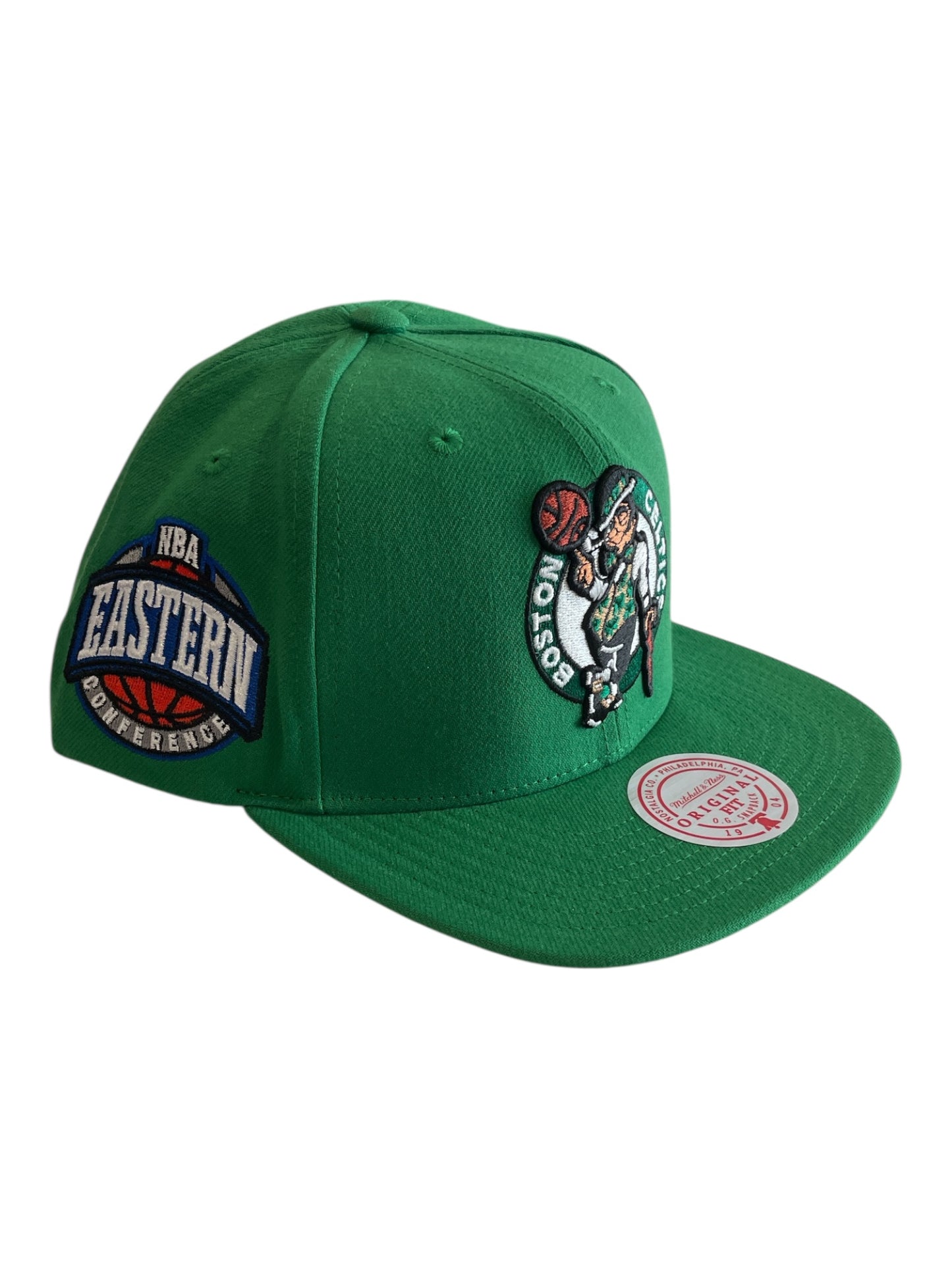 Boston Celtics Mitchell & Ness Snapback Cap – NBA Eastern Conference Patch Hat
