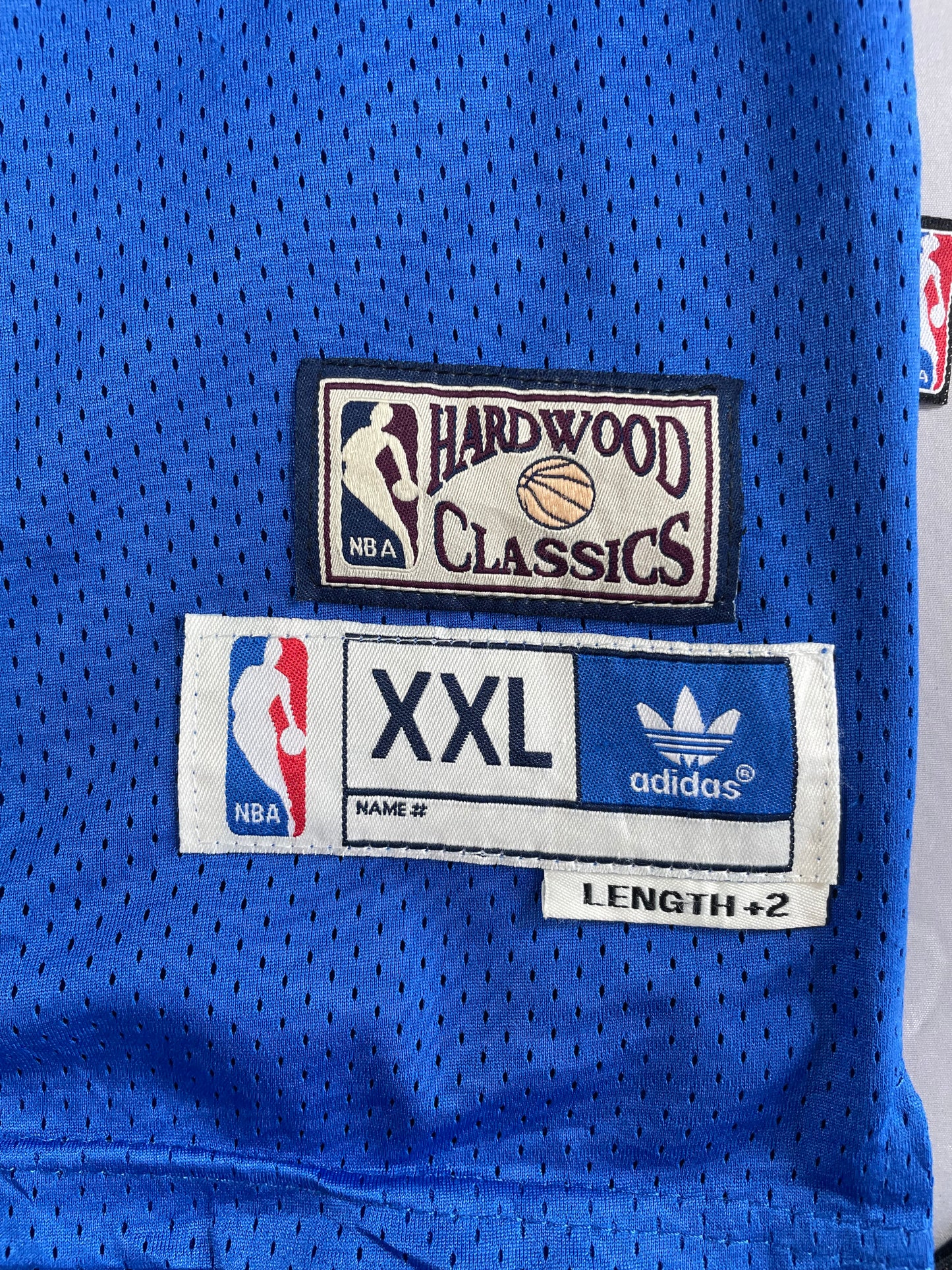 Vintage Wilt Chamberlain #13 Philadelphia 76ers Adidas Hardwood Classics Jersey – Blue – XXL (+2 Length)