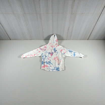 Vintage - Champion Paint Splatter Hoodie – Cream Multi – Men’s XL