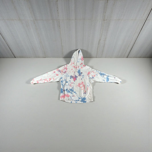 Vintage - Champion Paint Splatter Hoodie – Cream Multi – Men’s XL