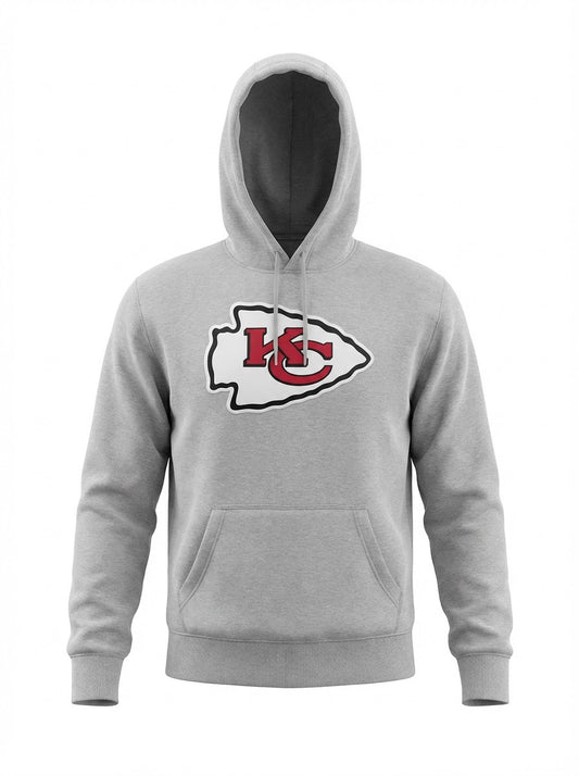 Kansas City Chiefs Fanatics Hoodie – Official NFL Grey Pullover