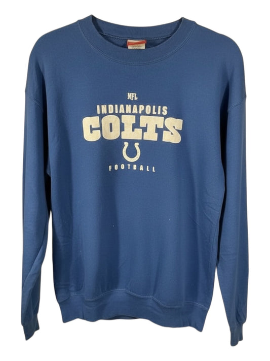 Vintage Indianapolis Colts NFL Sweatshirt - Royal Blue Spellout - Men's Medium - 90's/Y2K