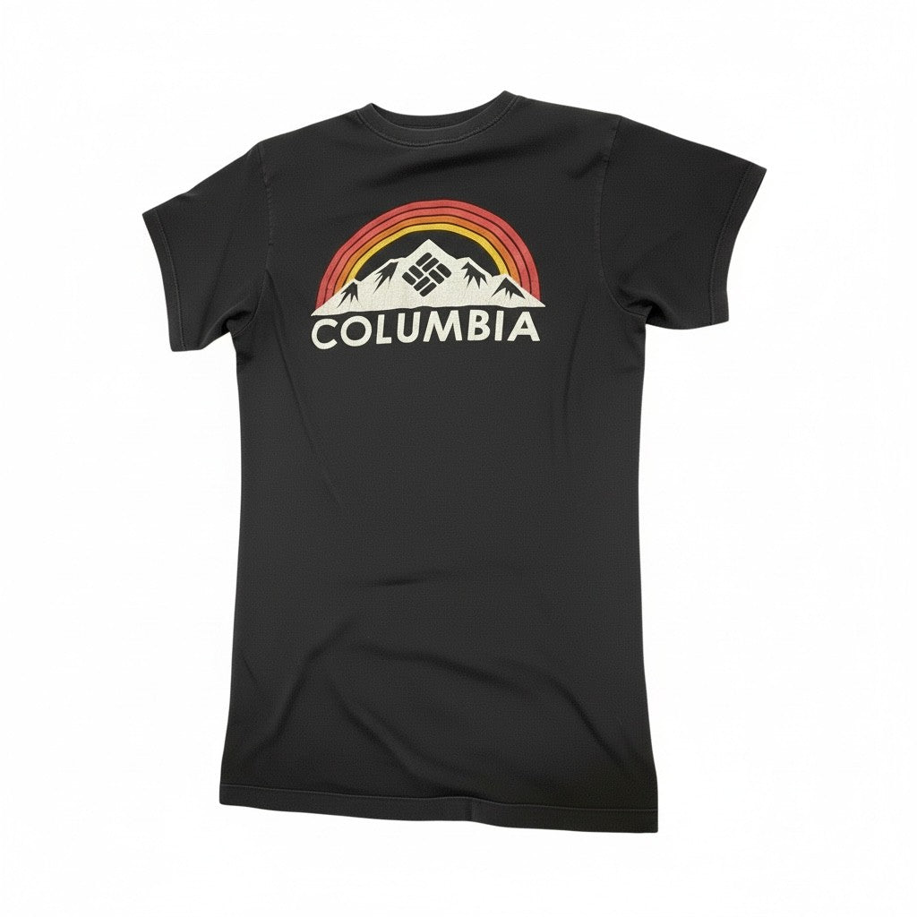 Columbia Graphic Logo T-Shirt – Black – Pre-Loved Outdoor Tee