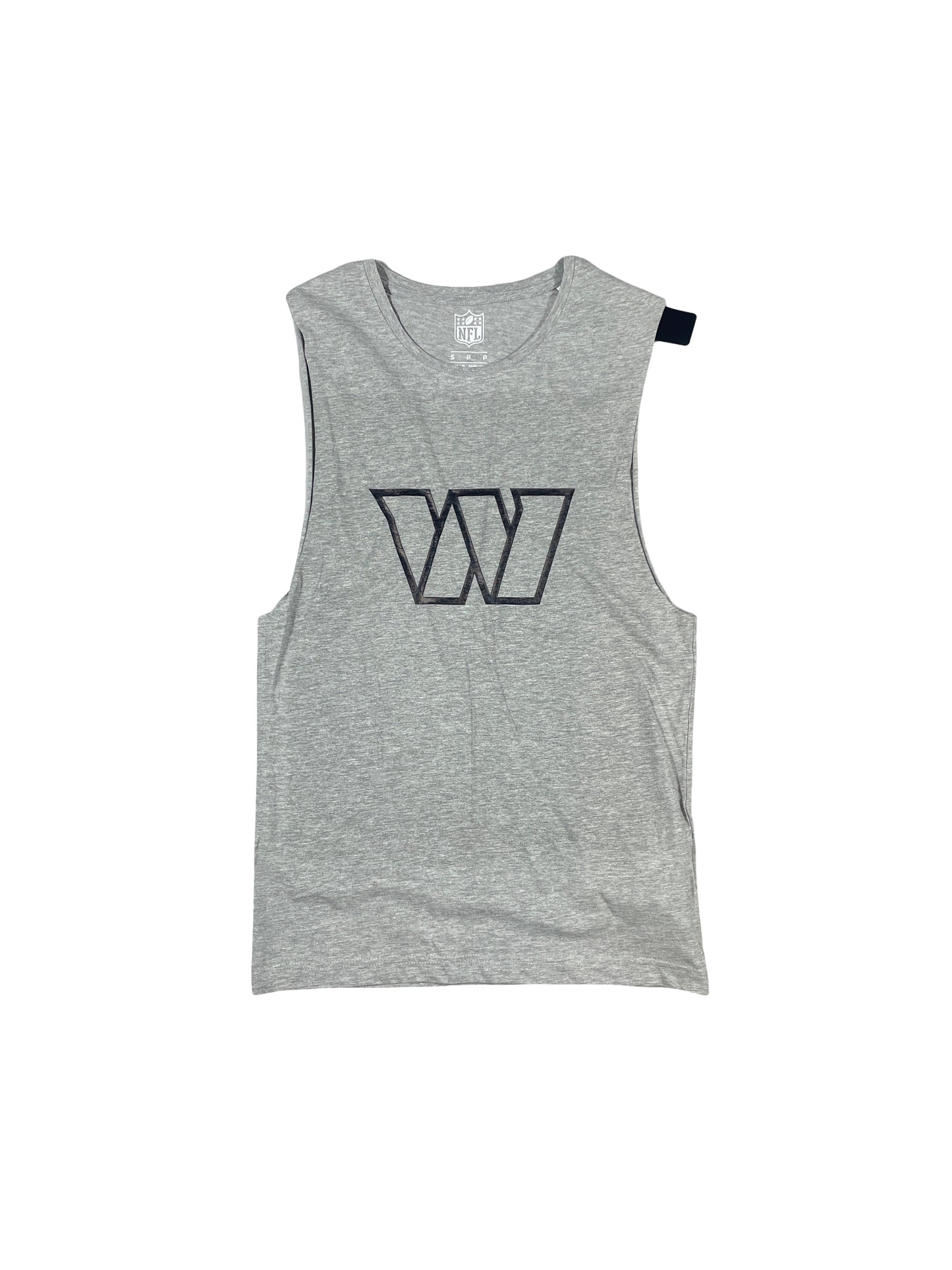 New NFL Washington Commanders Sleeveless Vest Top – Heather Grey – Size Small
