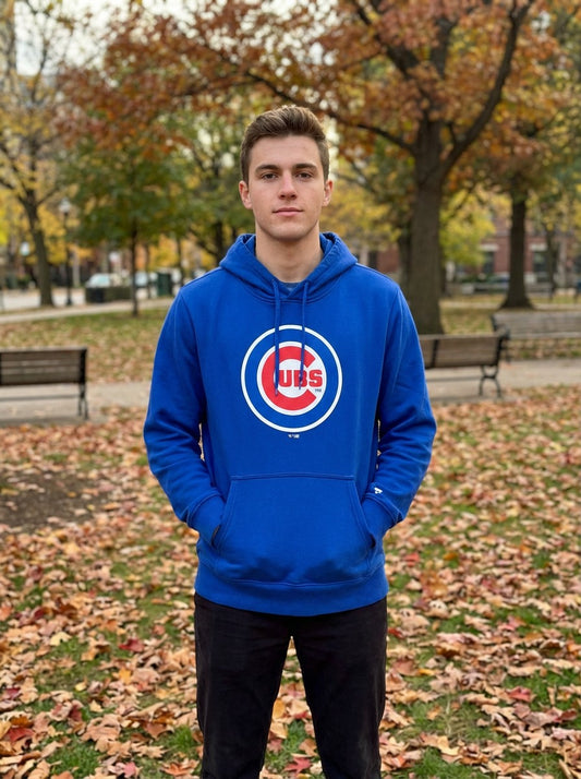 Chicago Cubs Fanatics Logo Hoodie – Royal Blue (Brand New)
