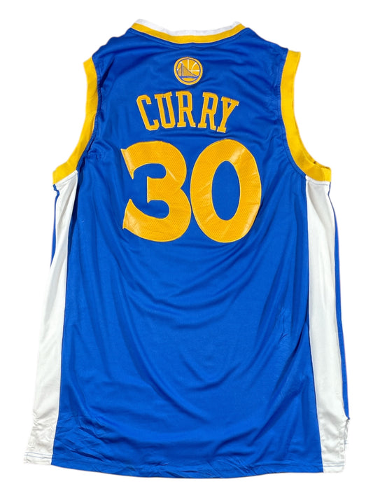 Golden State Warriors Stephen Curry #30 Adidas NBA Jersey – Blue (Pre-Loved)