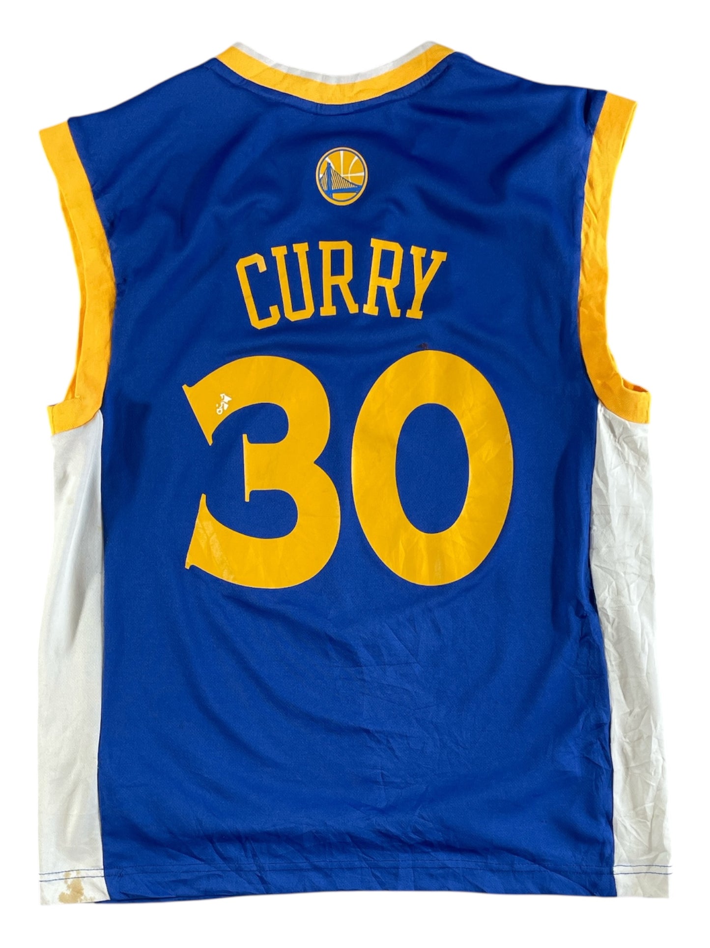 Stephen Curry #30 Golden State Warriors Adidas NBA Jersey – Blue – Small – Pre-Loved