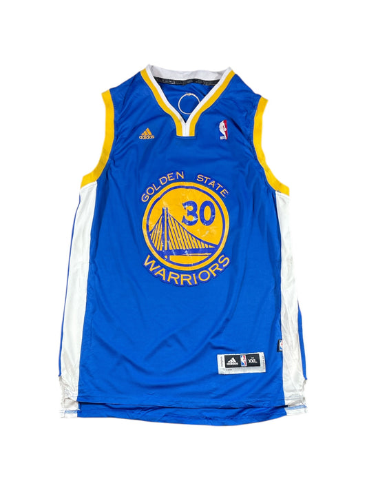 Golden State Warriors Stephen Curry #30 Adidas NBA Jersey – Blue (Pre-Loved)