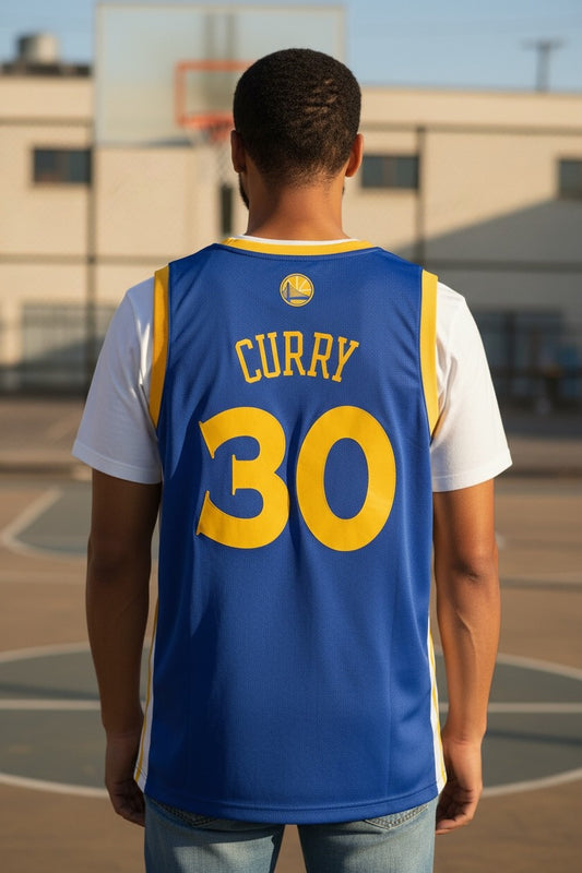 Stephen Curry #30 Golden State Warriors Adidas NBA Jersey – Blue – Small – Pre-Loved