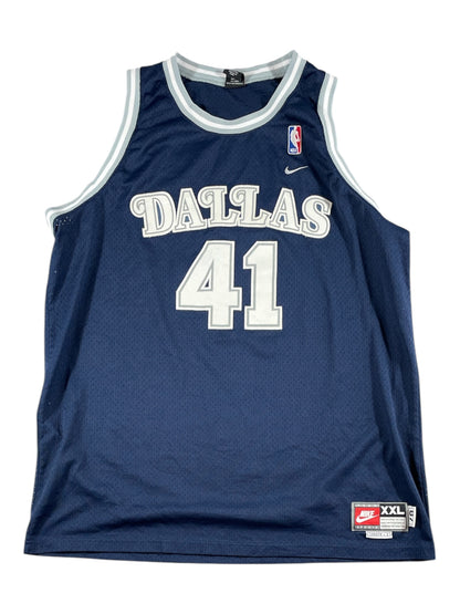 Vintage - Nike Dallas Mavericks Dirk Nowitzki #41 Jersey – Navy – Men’s XXL (+2 Length)