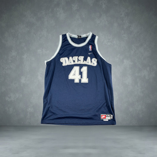 Vintage - Nike Dallas Mavericks Dirk Nowitzki #41 Jersey – Navy – Men’s XXL (+2 Length)