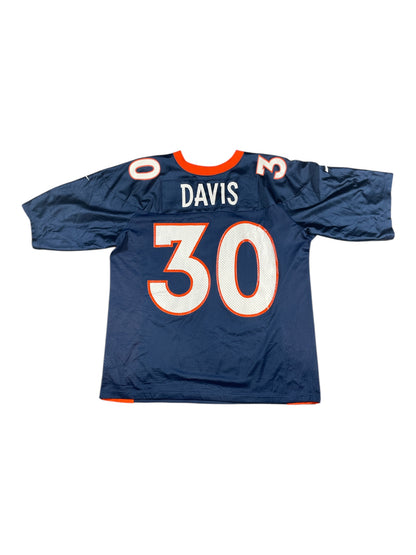 Denver Broncos #30 Davis Nike NFL Jersey – Navy & Orange | Pre-Loved