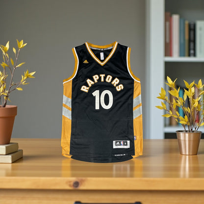 Toronto Raptors DeMar DeRozan #10 Adidas Swingman Jersey – Black/Gold – Men’s Medium (+2 Length)