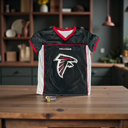 Vintage - Atlanta Falcons Youth Reversible NFL FLAG Jersey – Black / White