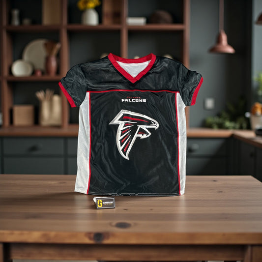 Vintage - Atlanta Falcons Youth Reversible NFL FLAG Jersey – Black / White