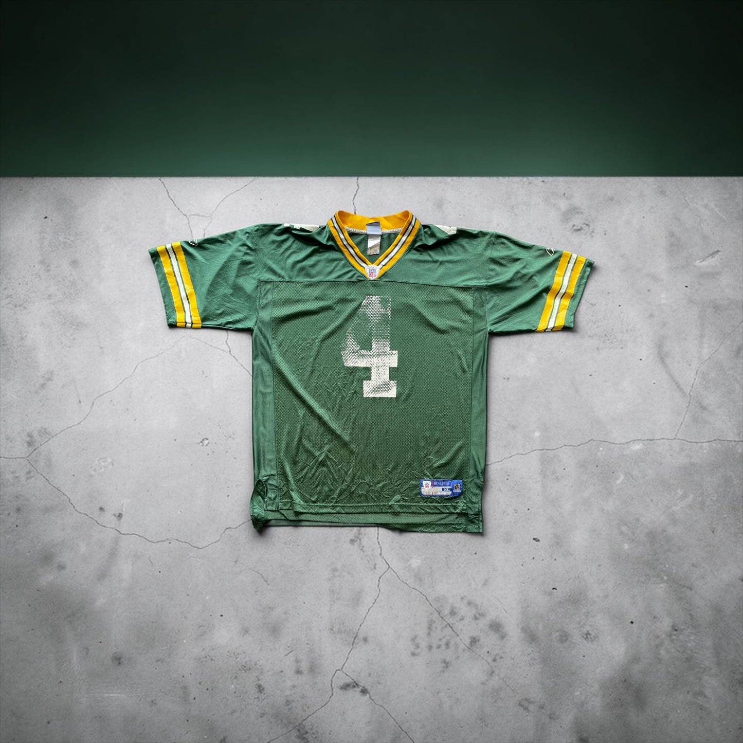 Vintage Reebok Green Bay Packers Brett Favre #4 NFL Jersey XL