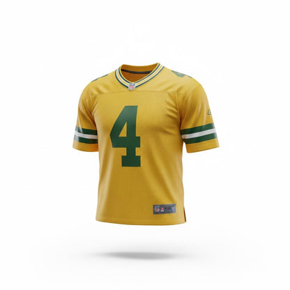 Brett Favre #4 Green Bay Packers Youth NFL Jersey – Reebok – Yellow – Kids M