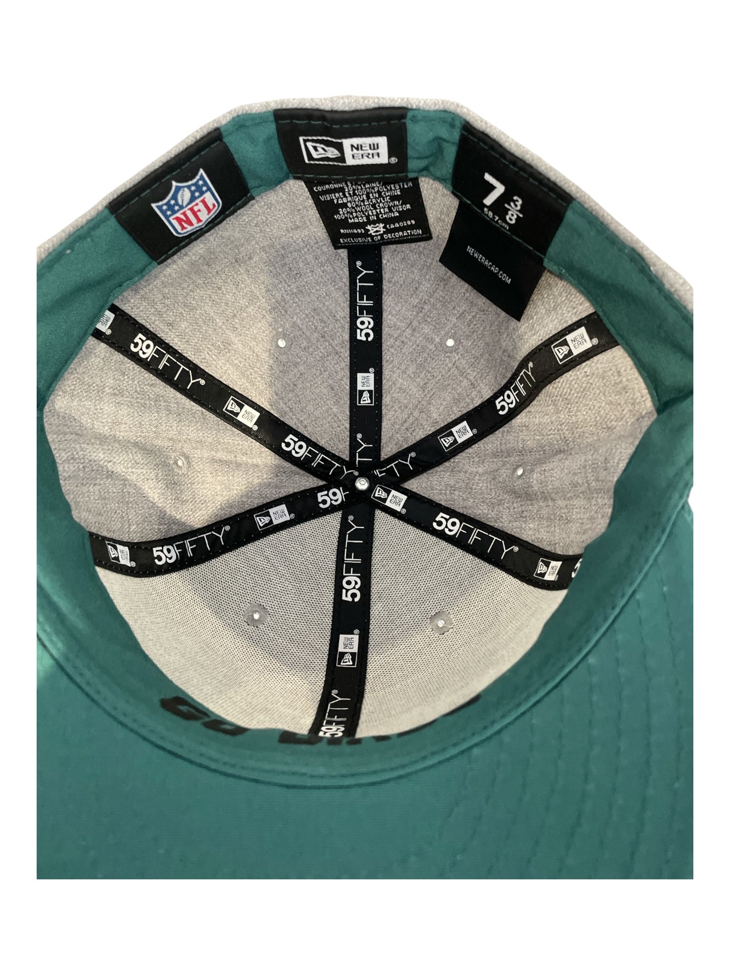 Philadelphia Eagles New Era 59FIFTY Fitted Cap – Fly Eagles Fly Hat (7 3/8)