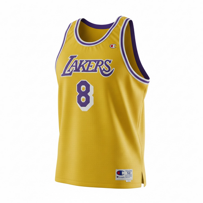 Vintage NBA Reversible Jersey – Kobe Bryant LA Lakers #8 / Kevin Garnett Minnesota Timberwolves #21 – Champion XXL – Pre-Loved