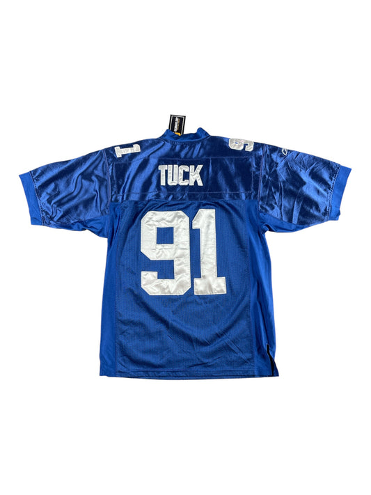 Vintage - New York Giants #91 Justin Tuck Reebok NFL Jersey – Kids XL