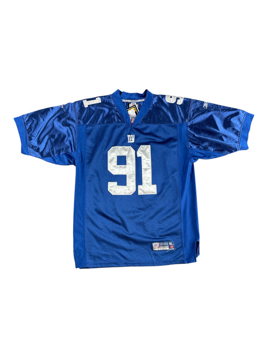 Vintage - New York Giants #91 Justin Tuck Reebok NFL Jersey – Kids XL
