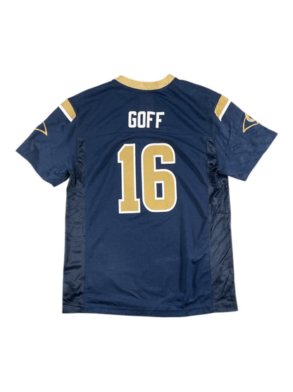 Los Angeles Rams Jared Goff #16 Nike NFL Jersey – Navy/Gold (Youth XL, Pre-Loved)