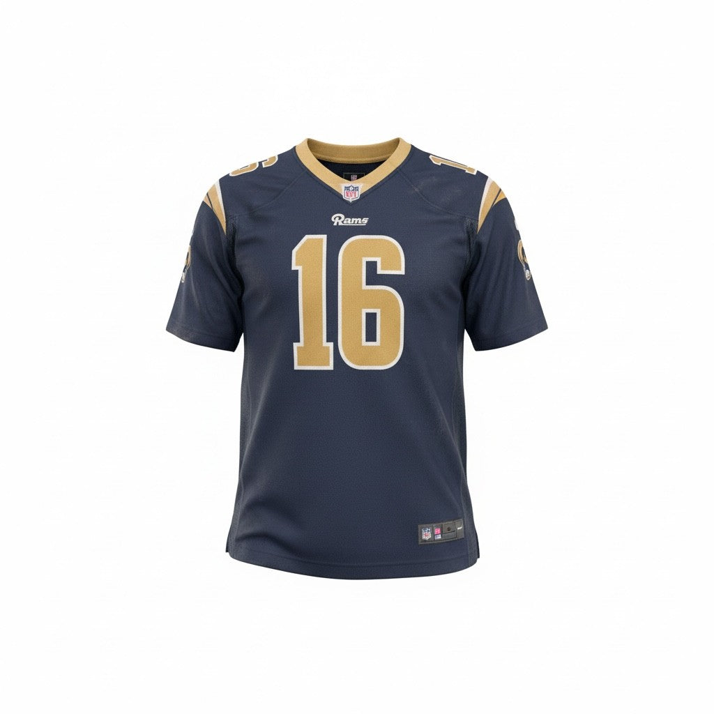 Los Angeles Rams Jared Goff #16 Nike NFL Jersey – Navy/Gold (Youth XL, Pre-Loved)