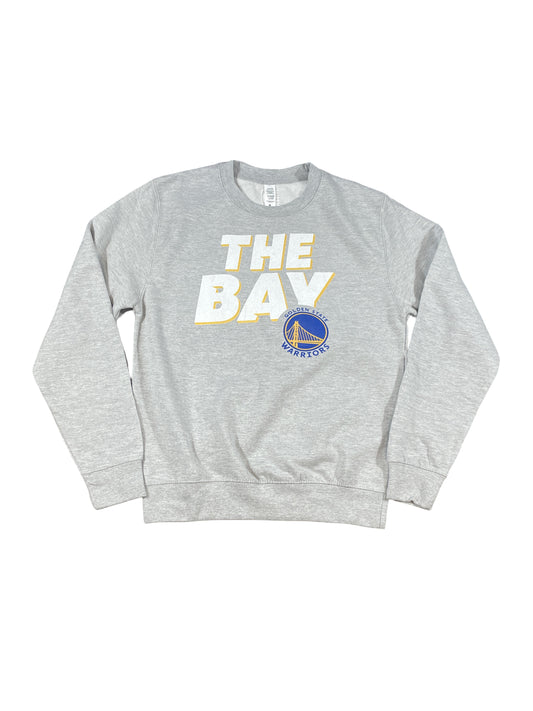 Golden State Warriors “The Bay” Fanatics Crewneck Sweatshirt – Grey (Brand New)