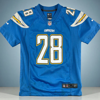 Pre-Loved LA Chargers #28 Melvin Gordon Nike NFL Jersey – Youth Medium