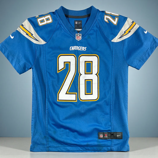 Pre-Loved LA Chargers #28 Melvin Gordon Nike NFL Jersey – Youth Medium