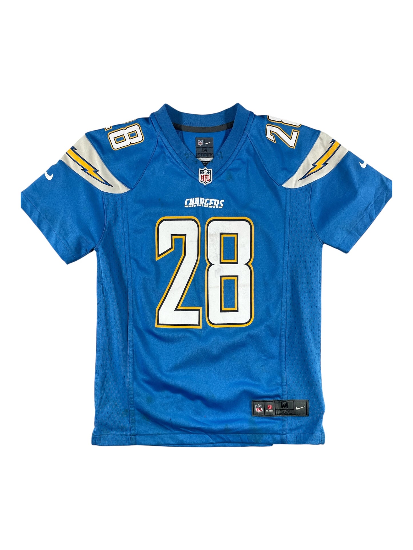 Pre-Loved LA Chargers #28 Melvin Gordon Nike NFL Jersey – Youth Medium