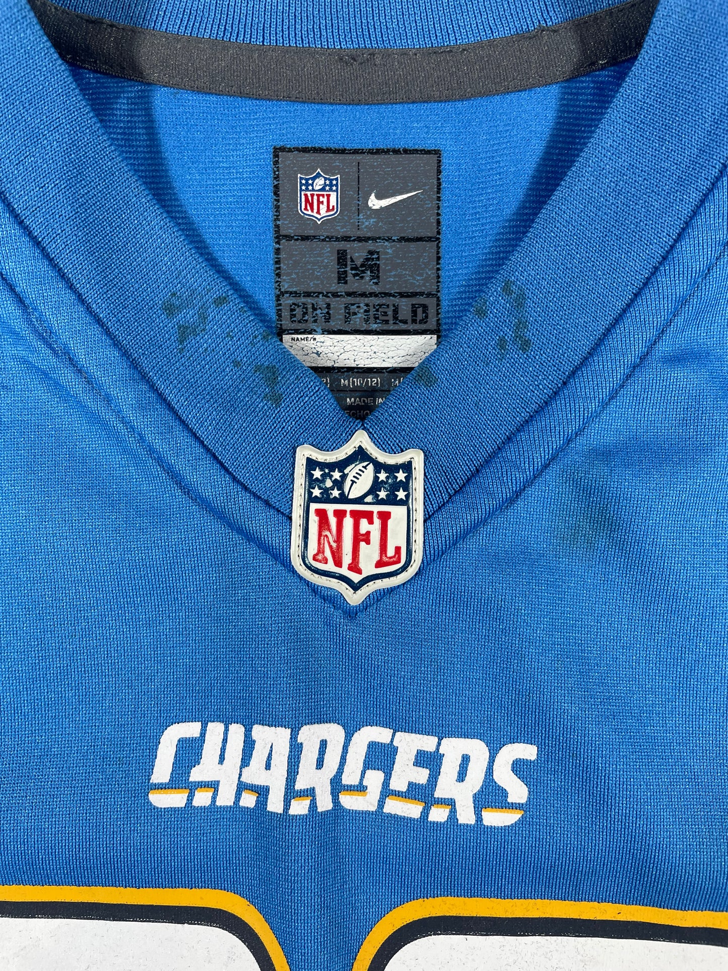 Pre-Loved LA Chargers #28 Melvin Gordon Nike NFL Jersey – Youth Medium