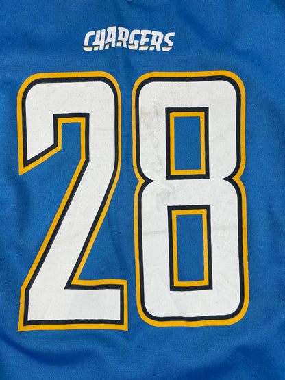 Pre-Loved LA Chargers #28 Melvin Gordon Nike NFL Jersey – Youth Medium