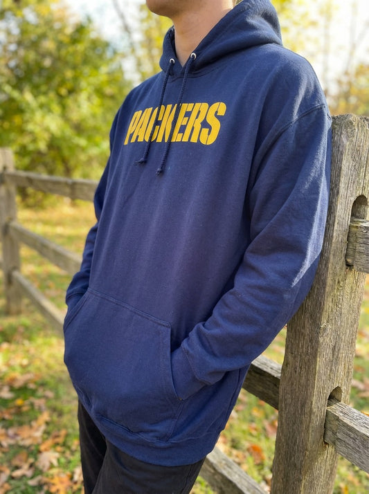 Green Bay Packers Hoodie – Navy NFL Pullover Sweatshirt | American Football Fanwear