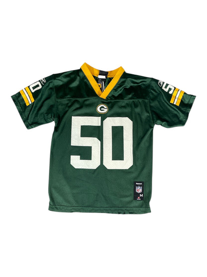 Vintage - Green Bay Packers #50 Hawk Reebok NFL Youth Jersey – Green (Youth Medium)