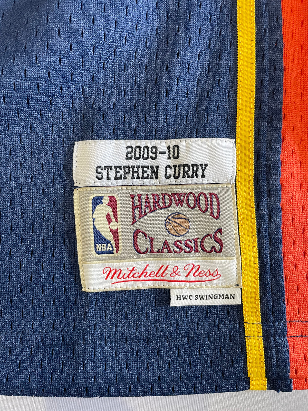 Mitchell & Ness Stephen Curry #30 Warriors 2009–10 Rookie Swingman Jersey