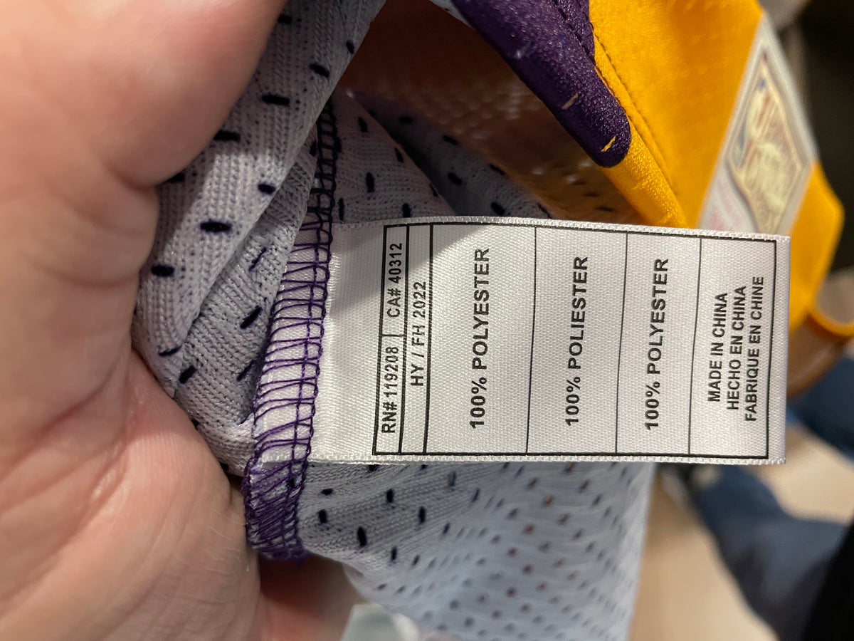 Mitchell & Ness Magic Johnson #32 Lakers Split Swingman Jersey – Small